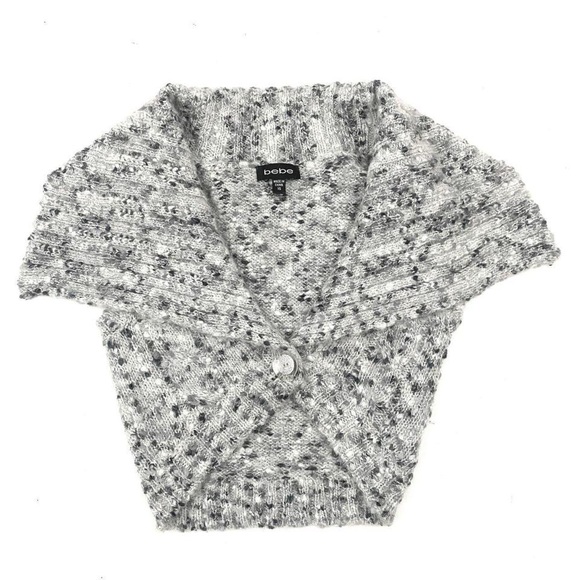 Bebe gray knit crop top - Picture 2 of 4